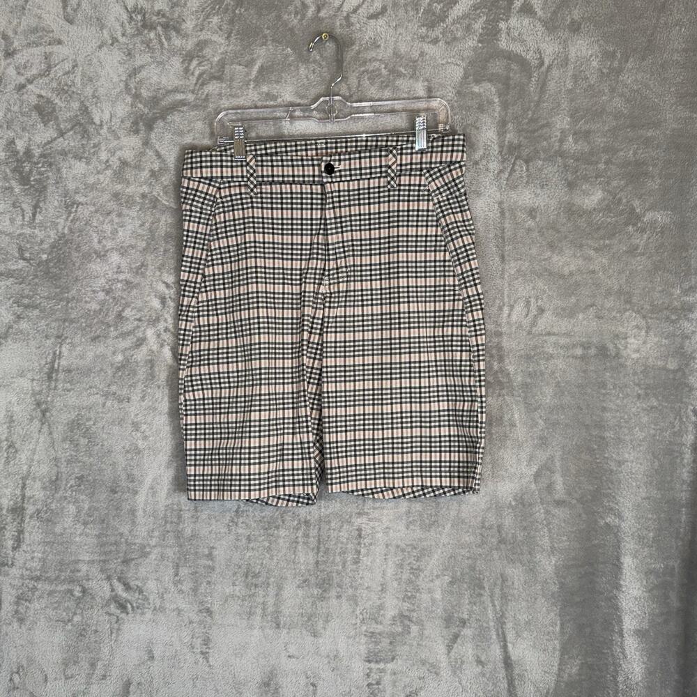 Lululemon Commission Chino Shorts Plaid Size 34 Preppy Golf